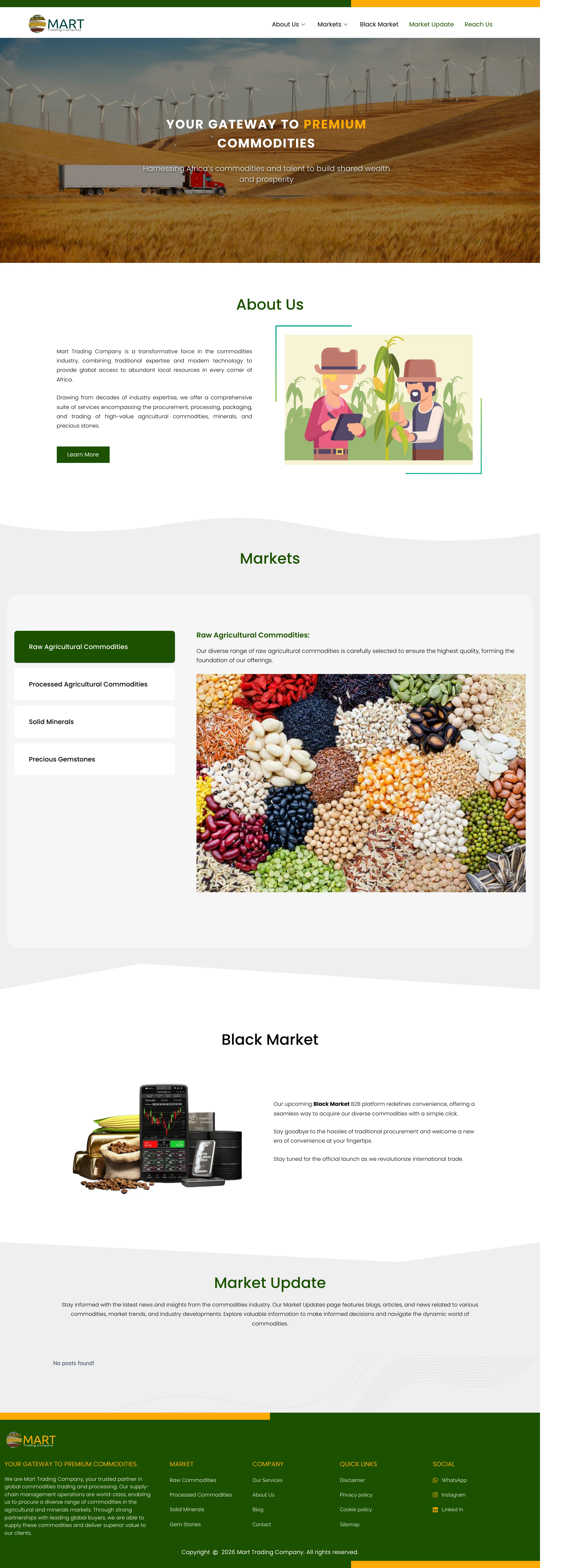 The Mart Trading Company website